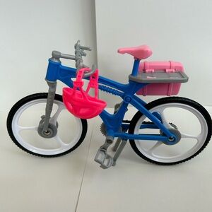 Vintage 1988 Blue Barbie Mountain Bicycle Barbie Bike (incl. helmet, side bag)